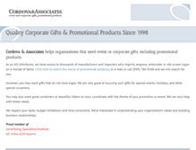Tablet Screenshot of cordovagifts.com